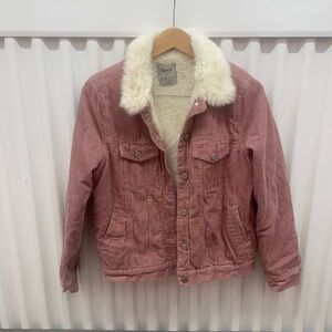 Denim Co Women’s Corduroy Fleece Jacket Size Small